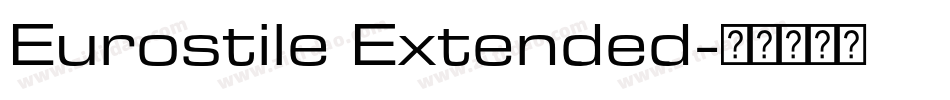 Eurostile Extended字体转换